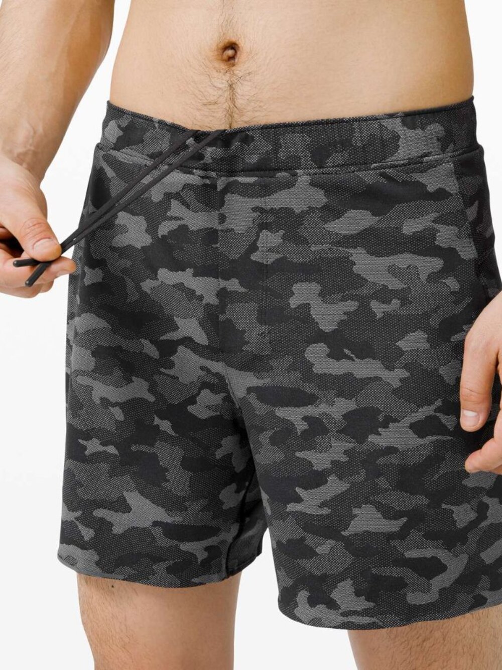 Lululemon Surge Short *Liner 6" Variegated Mesh Camo Black Men's Size L